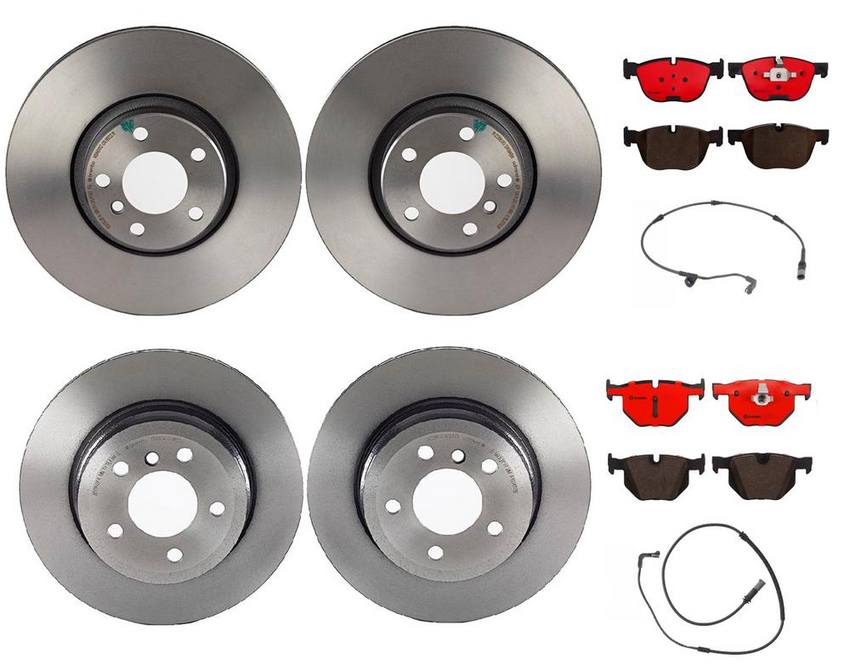 Brembo Brake Pads and Rotors Kit - Front and Rear (348mm/320mm) (Ceramic)